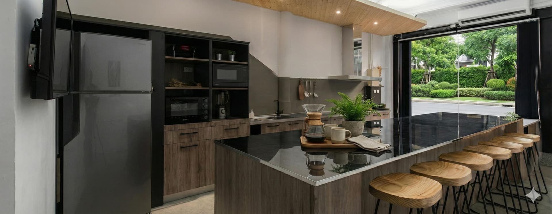 你好哇寓所 中島廚房